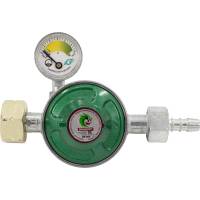 Регулятор давления газа с предохранительным клапаном, кнопкой и манометром DK-004 DRAGONKIT 00-00002765