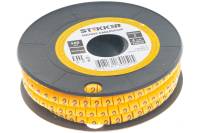 Кабель-маркер STEKKER 2 для провода сеч.4мм, желтый, CBMR40-2 39112