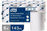 Бумажные рулонные полотенца TORK 143м 2-х слойные белые 471110 124561