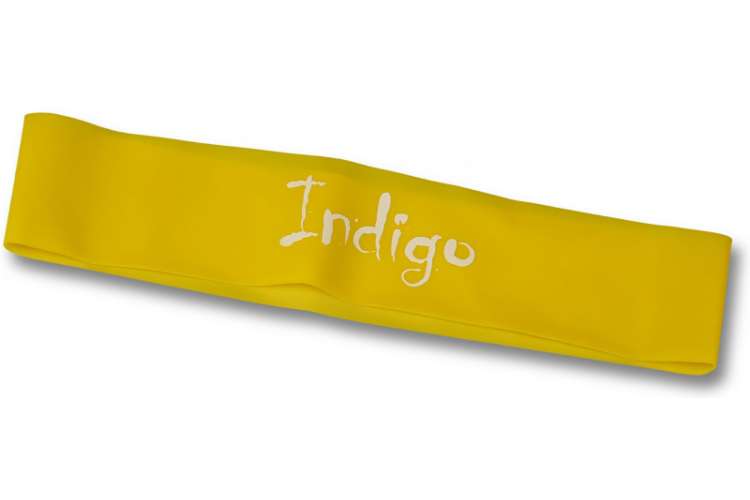 Эспандер INDIGO LIGHT, лента замкнутая, латекс, 2-5 кг, 46х5х0.035 см 6004-1 HKRB желтый