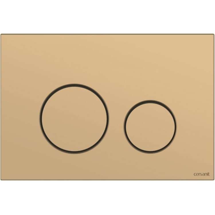 Кнопка Cersanit TWINS для LINK PRO/VECTOR/LINK/HI-TEC пластик, золотой матовый 63524