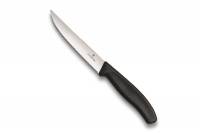 Нож для стейков и пиццы Victorinox Gourmet лезвие 12 см, волнистое, черный, 6.7933.12