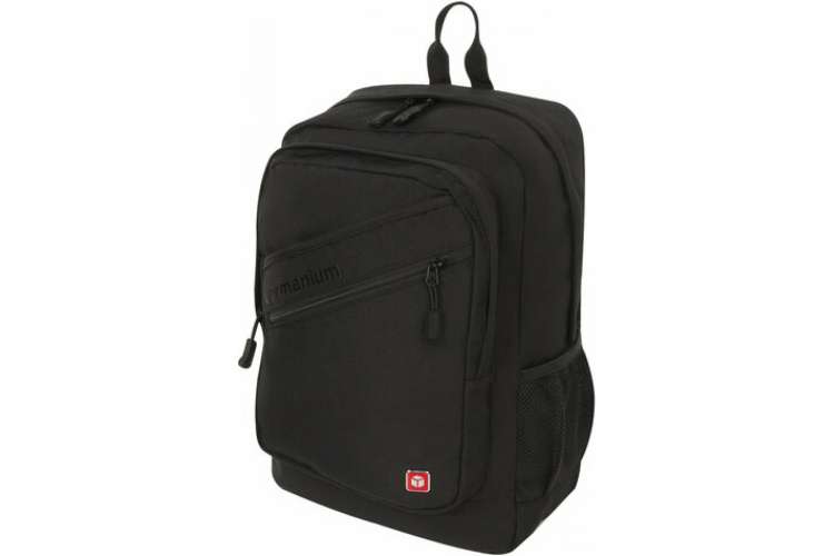 Рюкзак GERMANIUM S-09 с отделением для ноутбука, уплотненная спинка, черный, 226956