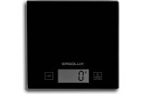 Кухонные весы ERGOLUX ELX-SK01-С02 черные, до 5 кг, 150х150 мм 13598