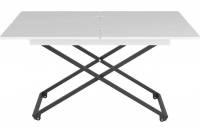 Универсальный трансформируемый стол Мебелик АНДРЭ Loft белый/чёрный 895