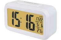 Часы-будильник PERFEO Snuz белый PF-S2166 время температура дата 30 013 214