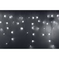 Гирлянда Neon-Night АЙСИКЛ бахрома, 4.8х0.6м белый ПВХ, 176 LED БЕЛЫЕ 255-137