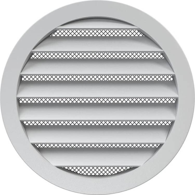 Решетка вентиляционная круглая 16РКМ (185 мм; алюминиевая; с фланцем 160 мм) ERA 86-683