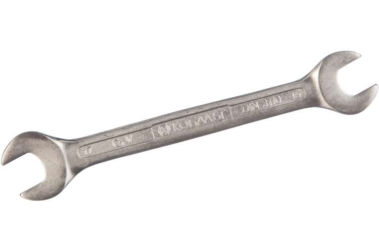 Рожковый ключ 16 x 17 мм (Cr-V, подвес) КОБАЛЬТ 248-931