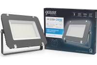 Светодиодный прожектор Gauss Qplus 200 W 24000 lm IP65 6500K графитовый серый 1/2 690511200
