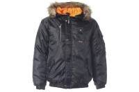 Куртка СПРУТ Аляска, черная, размер 52-54/104-108, рост 170-176, 110001