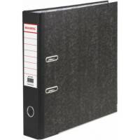 Папка-регистратор BRAUBERG мраморное покрытие, А4 +, содержание, 70 мм, черный корешок 221987