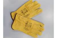 Перчатки из натуральной кожи с подкладкой Элит-Профи Profi Dr. Yellow, F0805