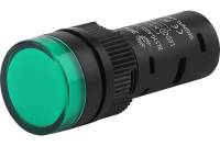 Лампа ЭРА AD16DS(LED)матрица, d=16мм, зеленый, 230В AC, 20/1000/28000 Б0045620
