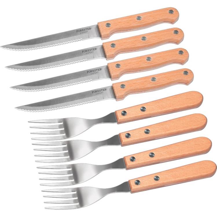 Набор столовых приборов Forester нож+вилка, для гриля, на 4 персоны C827