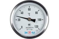 Биметаллический термометр ЭКО-М ЭКОМЕРА БТ-1-63, 0-120C, L=40 БТ-1-63-120С-L40