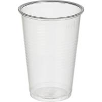 Одноразовый пластиковый стакан ООО Комус Стандарт 200 мл, прозрачный, 100 штук 272261