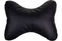 Подушка на подголовник SKYWAY 30х21 см, искусственная кожа, черная S08001011