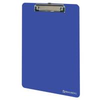 Сверхпрочная доска-планшет BRAUBERG SOLID с прижимом А4 315 х225 мм, 2 мм, синяя, 226823