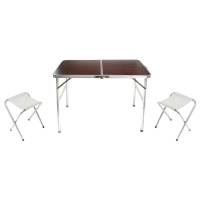 Набор мебели Maclay, 2 стула, туристической стол, цвет коричневый 892042