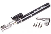 Газовая горелка РемоКолор, тип карандаш, с пьезоподжигом, 4 насадки, заправка бутаном С4Н10 73-0-004