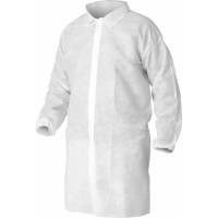 Смотровой халат на липучках Факел Спанбонд 30 гр/м2, белый, размер XL/48-50 87471436.002