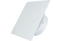 Вытяжной бесшумный вентилятор для ванной MMOTORS JSC ММР 100 стекло белый матовый, тонкий 0764