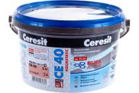 Затирка Ceresit Aquastatic СE 40 белая №01 ведро 2 кг 1/12/48 16376