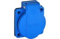 Приборная розетка Schuko TP Electric синего цвета 16A, 240В, IP44 3101-310-0900