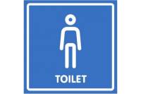 Табличка Контур Лайн 200х200 Туалет мужской 12FC1123
