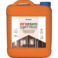 Огнезащитная пропитка Оптимист Огнебиощит-1 красный С413, 10 л OPI022