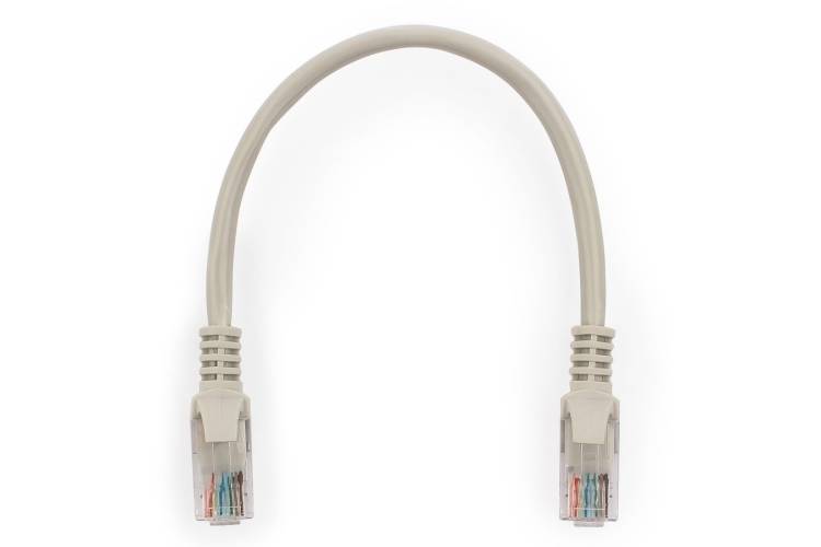 Литой патч-корд Cablexpert UTP категории 5e, 0.25м, многожильный PP12-0.25M