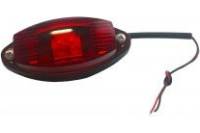 Боковой габаритный светодиодный фонарь ДАЛИ-авто, красный с прокладкой ГФ2-02LED DA-02153