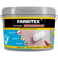 Акриловая грунтовка Farbitex бетоноконтакт 12 кг 4300011407
