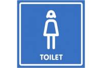 Табличка Контур Лайн 200х200 Туалет женский 12FC2123
