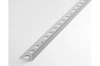 Профиль окантовочный L-образный алюминиевый ЛУКА 10 мм, 2,7 м, 5 шт, Серебро УТ000021235