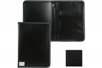 Пластиковая папка BRAUBERG Contract на молнии, А4, 335х242 мм, внутренний карман, черная 225162