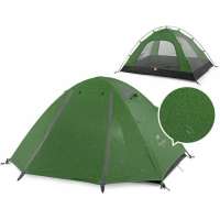 Трехместная палатка Naturehike P-Series NH18Z033-P 210T65D темно-зеленая 6927595762639