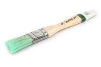 Плоская кисть для антисептиков и лазурей ZOLDER 25 х 12 мм, смешанная щетина, деревянная ручка as02512