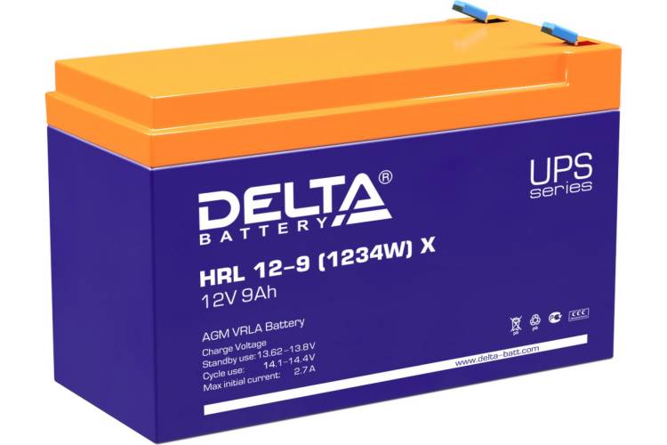 Батарея аккумуляторная Delta HRL 12-9 Х 1234W