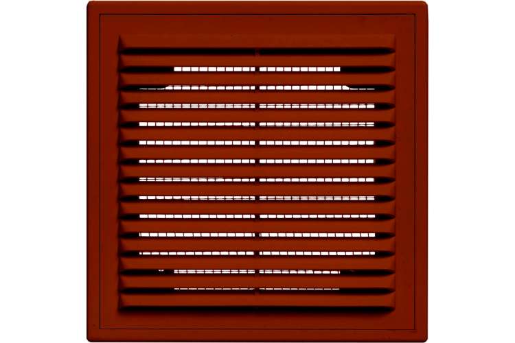 Решетка вентиляционная вытяжная с рамкой (150x200 мм; коричневая) ВИЕНТО 1520ВРкор