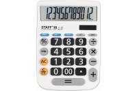 Настольный калькулятор STAFF PLUS DC-999-12 12 разрядов, двойное питание, большие кнопки 250425