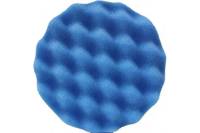 Рифленый полировальный диск на липучке PRO.STO 150x30 мм жесткий голубой 003-00242