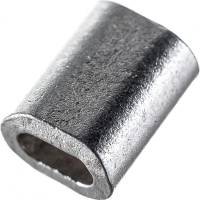 Зажим троса ЦКИ обжимной 1 мм алюминий уп. 100 шт. 61960