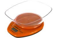 Кухонные весы ERGOLUX ELX-SK04-C11 оранжевые до 5 кг со съемной чашей 13606