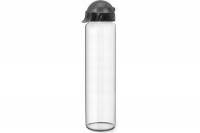 Бутылка для воды и напитков WOWBOTTLES с трубочкой и шнурком, 500 мл, прозрачная КК0376