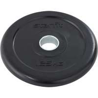 Обрезиненный диск Starfit BB-202 1.25 кг, d=26 мм, стальная втулка, черный УТ-00018804