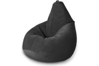 Кресло-мешок Mypuff Груша, темная ночь, размер стандарт, мебельный велюр b_471