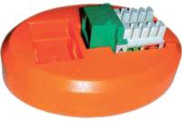 Площадка для заделки модулей серии KJ2 Hyperline KJ2-PS-OR 80х60 мм, цвет оранжевый 281782