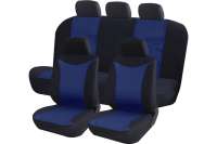 Чехлы для автомобильных сидений KRAFT PRESTIGE универсальные, полиэстер/жаккард, черно-синие KT 835618